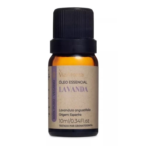 Óleo Essencial Lavanda 100% Natural Via Aroma 10ml