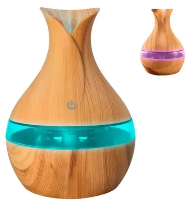 Difusor Vaso Ultrassônico com LED — 300 ml