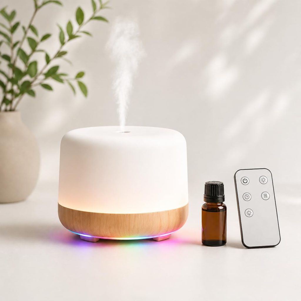 Difusor USB Ultrassônico com LED RGB — 350 ml