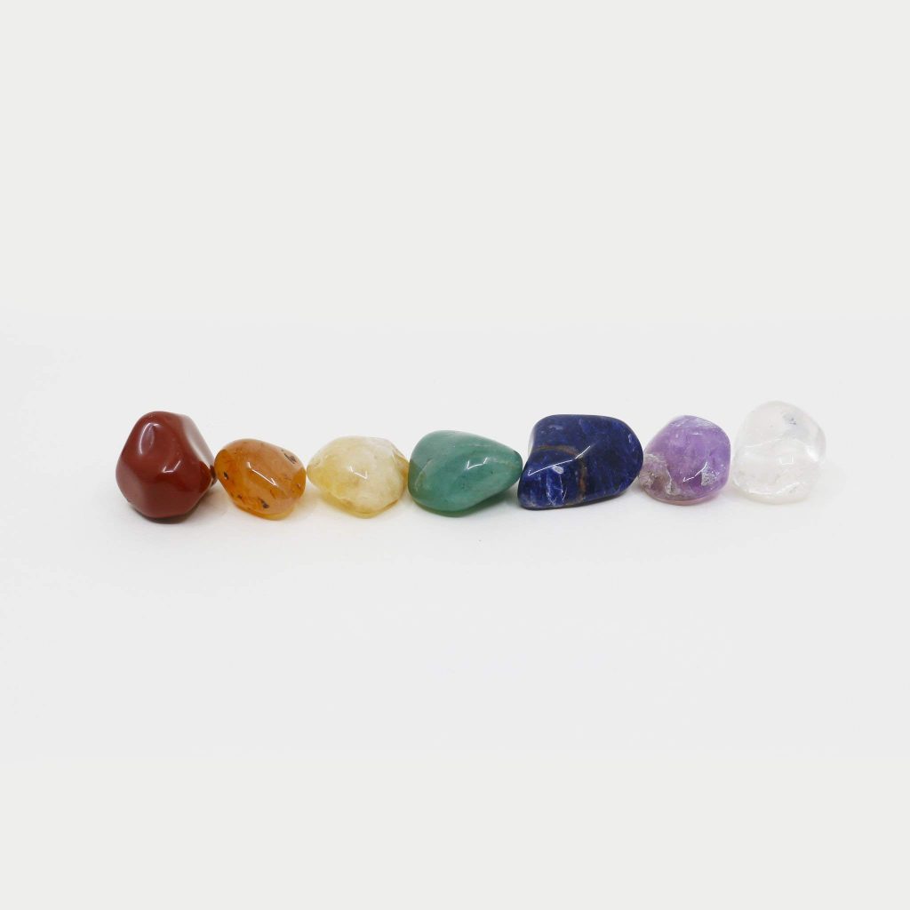 Pedras Roladas 7 Chakras — Kit Purificação e Alinhamento