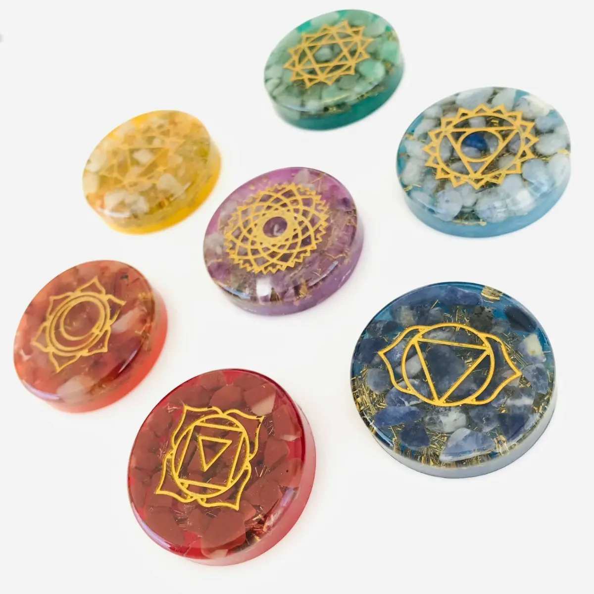 Orgonites dos 7 Chakras — imagem 1