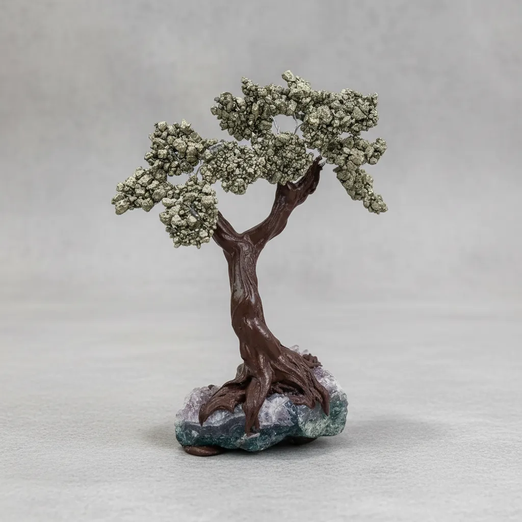 Árvore da Vida de Pirita — Conexão Gaya — 15 cm