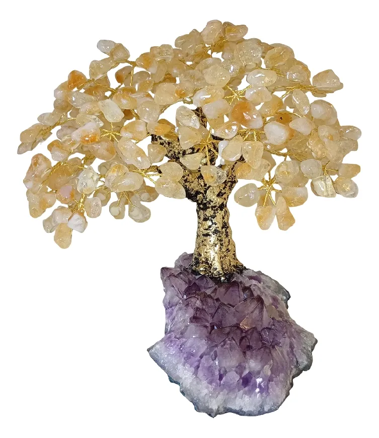 Árvore de Citrino — Garimpo da gema — 30 cm