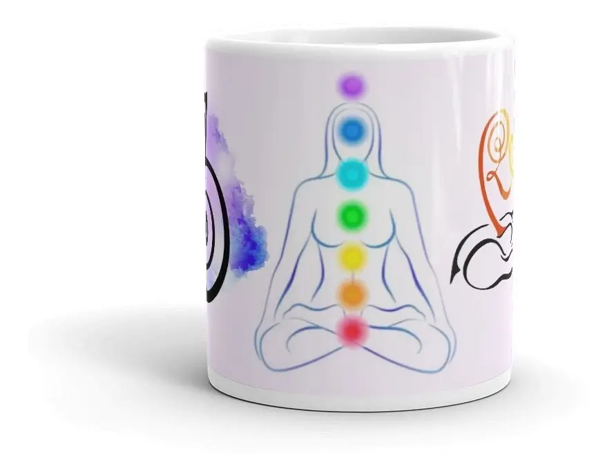 Caneca Reiki AAVIDROS em Porcelana com Caixinha — 325 ml