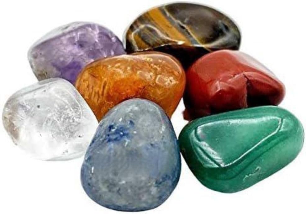Pedras dos Chakras Pequenas — Kit de 7 Pedras Naturais