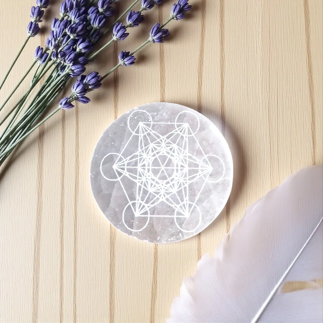 Placa de Selenita Metatron — imagem 1